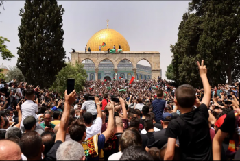  فلسطينيون يحيون رأس السنة الهجرية في المسجد الأقصى