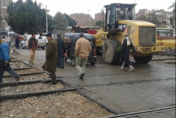  إصابة مواطن صدمه قطارأصيب أثناء عبوره مزلقان بأبوحماد