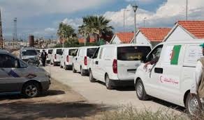  اليوم.. قافلة مساعدات جزائرية تنطلق تجاه غزة