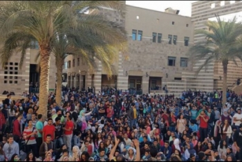  اعتصام طلاب الجامعة الأمريكية لحين الاستجابة لمطالبهم