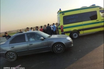  إصابة 4 أشخاص في حادث تصادم بالعاشر من رمضان