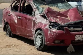  إصابة سائق في تصادم 3 سيارات أمام شارع الغشام بالزقازيق