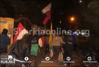  مسيرة لثوار ديرب نجم تطالب بمحاكمة السفاح الخائن