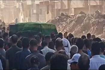  تشييع جنازة أب توفي بعد وفاة ابنته بساعتين في منيا القمح