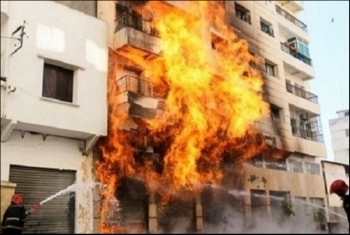  اندلاع حريق داخل شقة لطلاب ماليزيين في الزقازيق