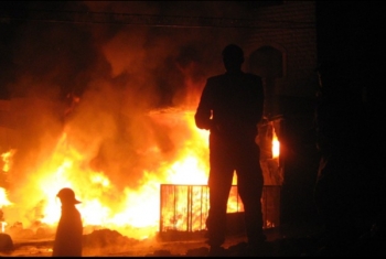  إصابة 7 أشخاص في حريق بقرية ميت ربيعة بمركز بلبيس