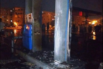  حريق هائل  بمحطة بنزين بالمجاورة 46 في العاشر من رمضان  (صور)