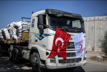  شاحنات جديدة من مساعدات السفينة التركية 