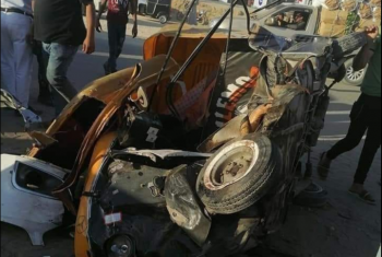  إصابة 4 أشخاص بتصادم توك توك وموتوسيكل في كفر صقر