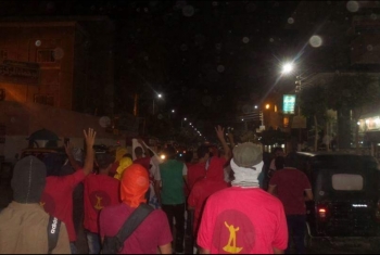  مسيرة شبابية بأبوحماد رفضاً لحكم العسكر