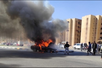  حريق بسيارة ملاكي في العاشر من رمضان