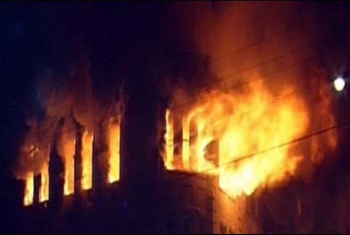  إصابة سيدة ونجليها في حريق بمدينة كفر صقر