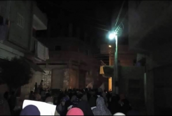  مسيرة لثوار قرية هربيط تندد بجرائم الانقلاب