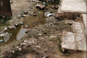  قرية أنشاص البصل بالزقازيق تعوم تحت مياه الصرف