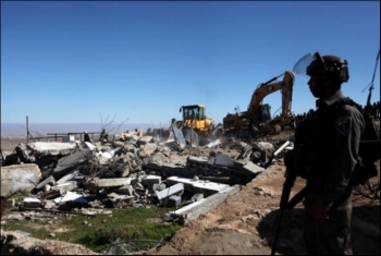 الاحتلال الصهيوني يهدم 3 منازل قيد الإنشاء شرق أريحا بفلسطين