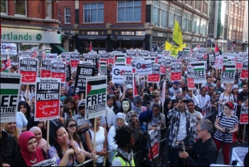 مظاهرات في لندن احتجاجًا على زيارة 