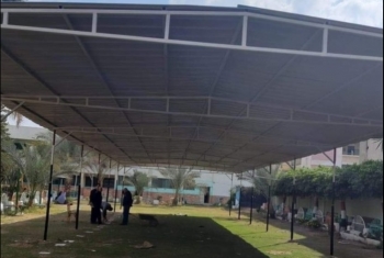  قرار بإزالة مظلة في ساحة مدرسة لذوي الإعاقة بالزقازيق