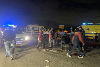  وفاة 3 أشخاص وإصابة 7 آخرين في حادث على الطريق الدائري الأوسطي