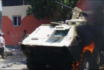  مقتل 6 جنود مصريين بتفجير مدرعة شمال سيناء