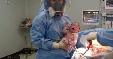  نجاح الولادة السابعة لمريضة مصابة بكورونا بمستشفى الأحرار للعزل 