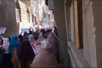  بالصور.. مسيرة حاشدة بقرية الرئيس مرسي تنديدًا بحكم العسكر