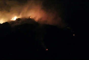  نشوب حريق بشونة قش في أولاد صقر