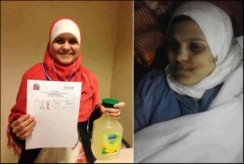  والدة الشهيدة حبيبة عبد العزيز تنعاها في الذكرى الثالثة لمذبحة رابعة