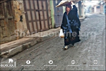  بالصور.. مياه الأمطار والصرف الصحي تغرق شوارع بلبيس