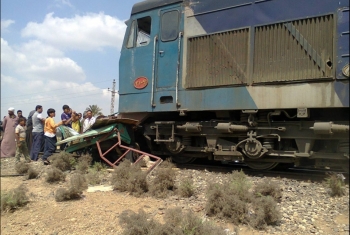  قطار يصطدم بمقطورة جرار في ههيا دون وقوع إصابات