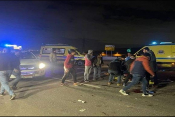  إصابة 17 شخصًا في حادث تصادم بطريق أبوحماد الجديد