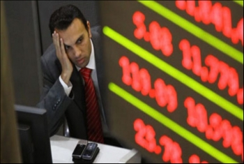  البورصة المصرية اكتست باللون الأحمر بعد تفجيرات اليوم
