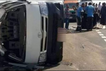  إصابة 4 مواطنين في حادث مروري بالعاشر من رمضان