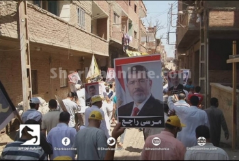  انتفاضة ثورية بقرية الرئيس مرسي رغم الحر والصيام في أسبوع 