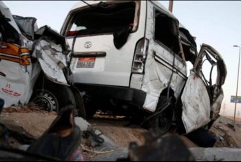  إصابة 6 أشخاص في حادث اصطدام ميكروباص برصيف في ههيا