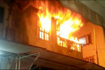  إصابة 3 أشخاص في حريق بأولاد صقر