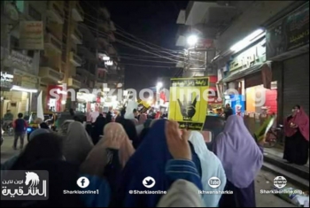  مسيرة ليلية لثوار أبوحماد تنديداً بالانقلاب العسكرى