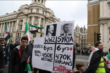  مسيرة في لندن لإحياء الذكرى السادسة للثورة السورية