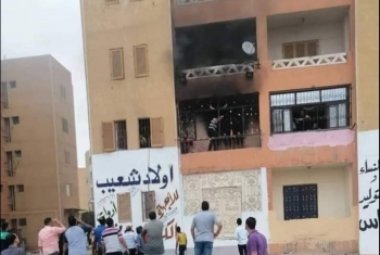  حريق في شقة سكنية بشارع السلام في العاشر من رمضان