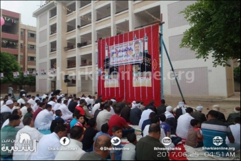  بالصور.. أهالي العدوة بالشرقية يرسلون التحية للرئيس محمد مرسي بمناسبة  عيد الفطر