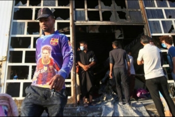  مقتل 64 في حريق بعزل كورونا في بالعراق