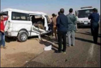  إصابة 6 طلاب في انقلاب سيارة بسوهاج
