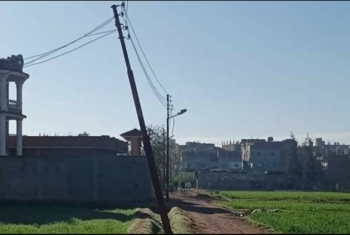  عمود كهرباء ينذر بكارثة في الحسينية