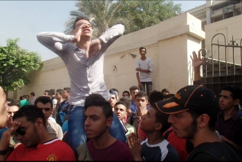  أمن الانقلاب يطارد طلاب الثانوية لمحاولة فض تظاهراتهم