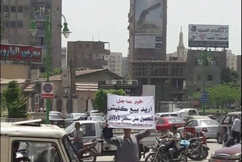  وبكرة تشوفوا مصر.. مواطن يعرض كليته للبيع أمام مبنى محافظة الشرقية