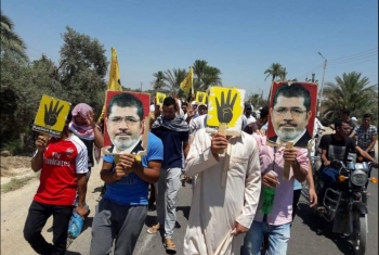  ثوار الفيوم يواصلون حراكهم الثوري للمطالبة بالقصاص لدماء الشهداء