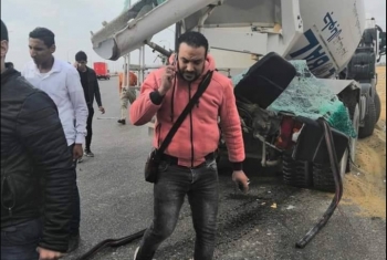  إصابة 13 شخصا في حادث مروع بطريق العاشر الصحراوي