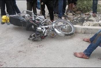  إصابة قائد دراجة نارية اصطدم بقطار بأبوكبير