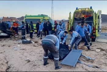  مصرع 18 شخصا وإصابة آخرين في حادث مروع بجنوب سيناء