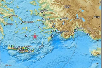  “البحوث الفلكية”: زلزال في اليونان شعر به المصريون
