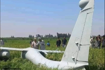  سقوط طائرة بدون طيار في أرض زراعية بالصالحية القديمة
